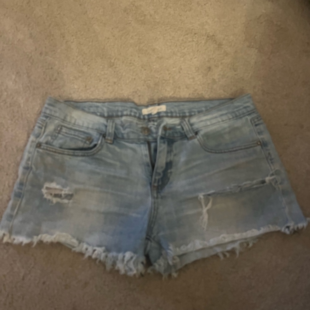 Vestique Faded Blue Jean Shorts